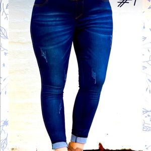 Dark wash Jeggings Plus size